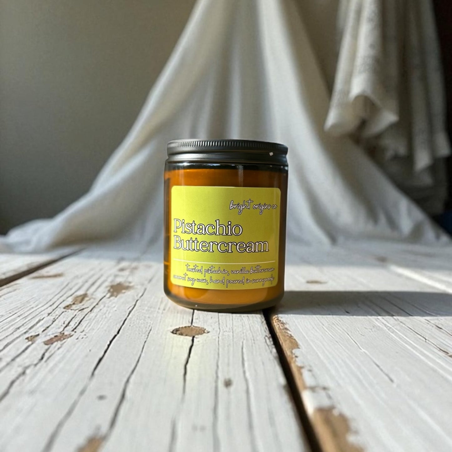 Pistachio Buttercream Candle