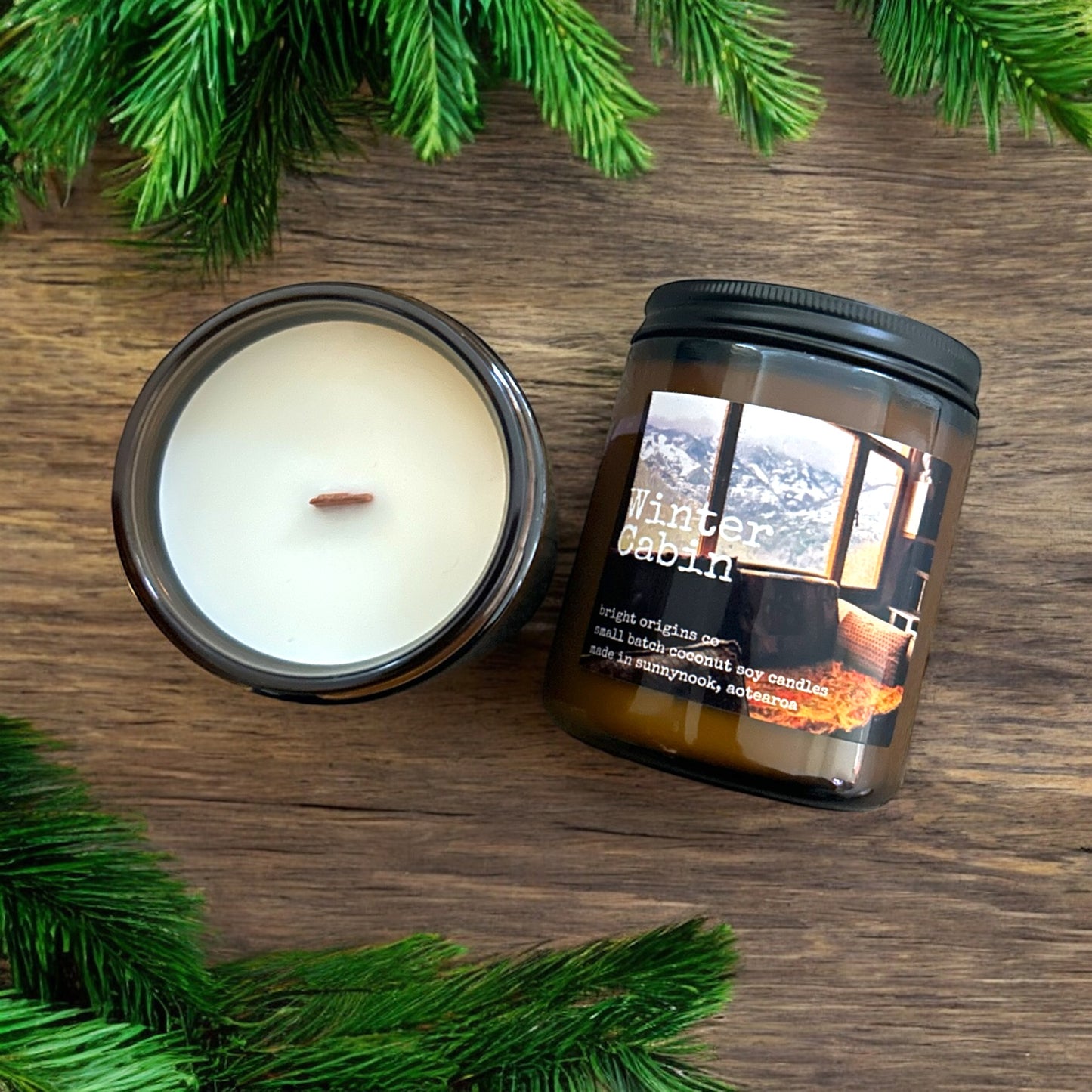 Winter Cabin Candle