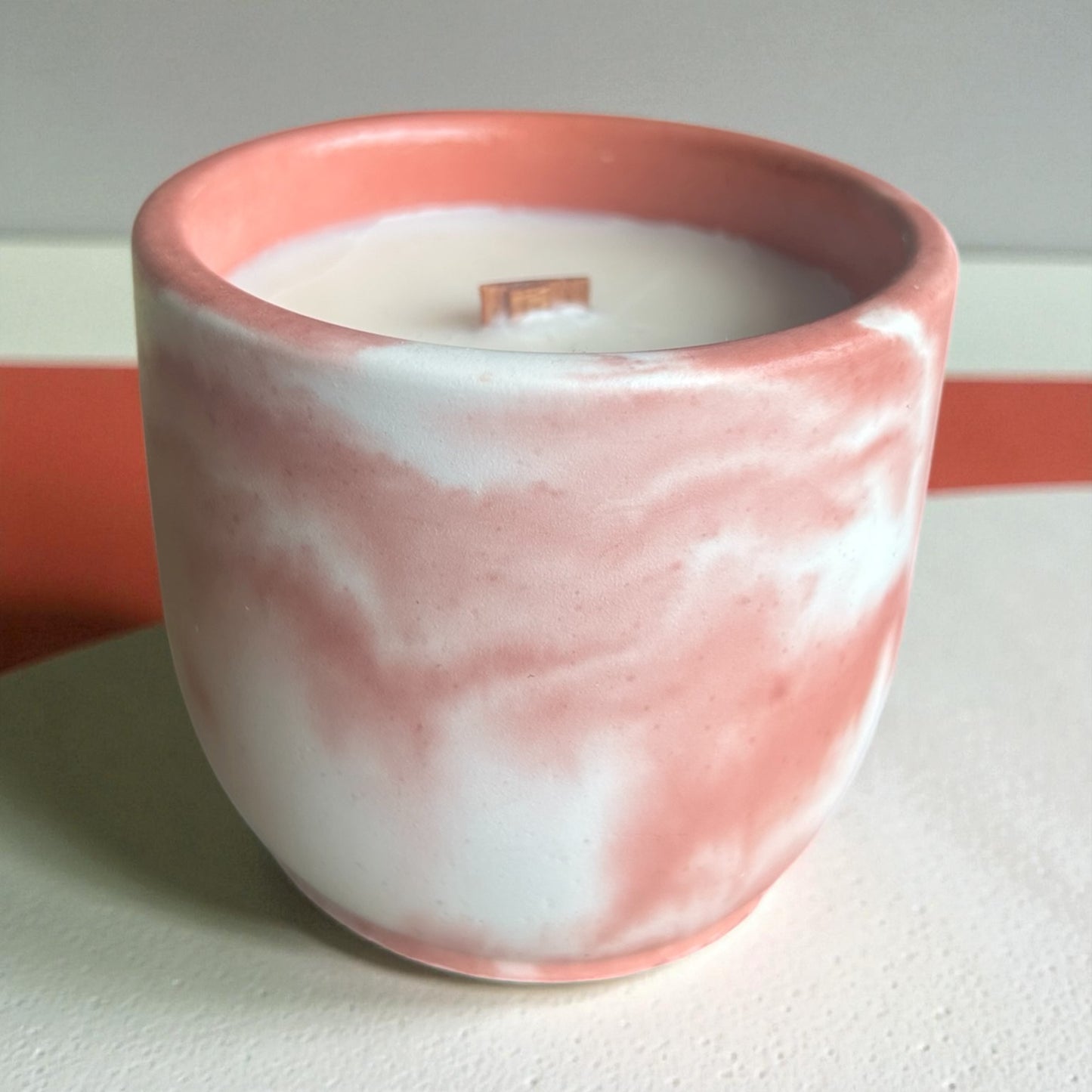 Strawberry Milkshake Stone Candle