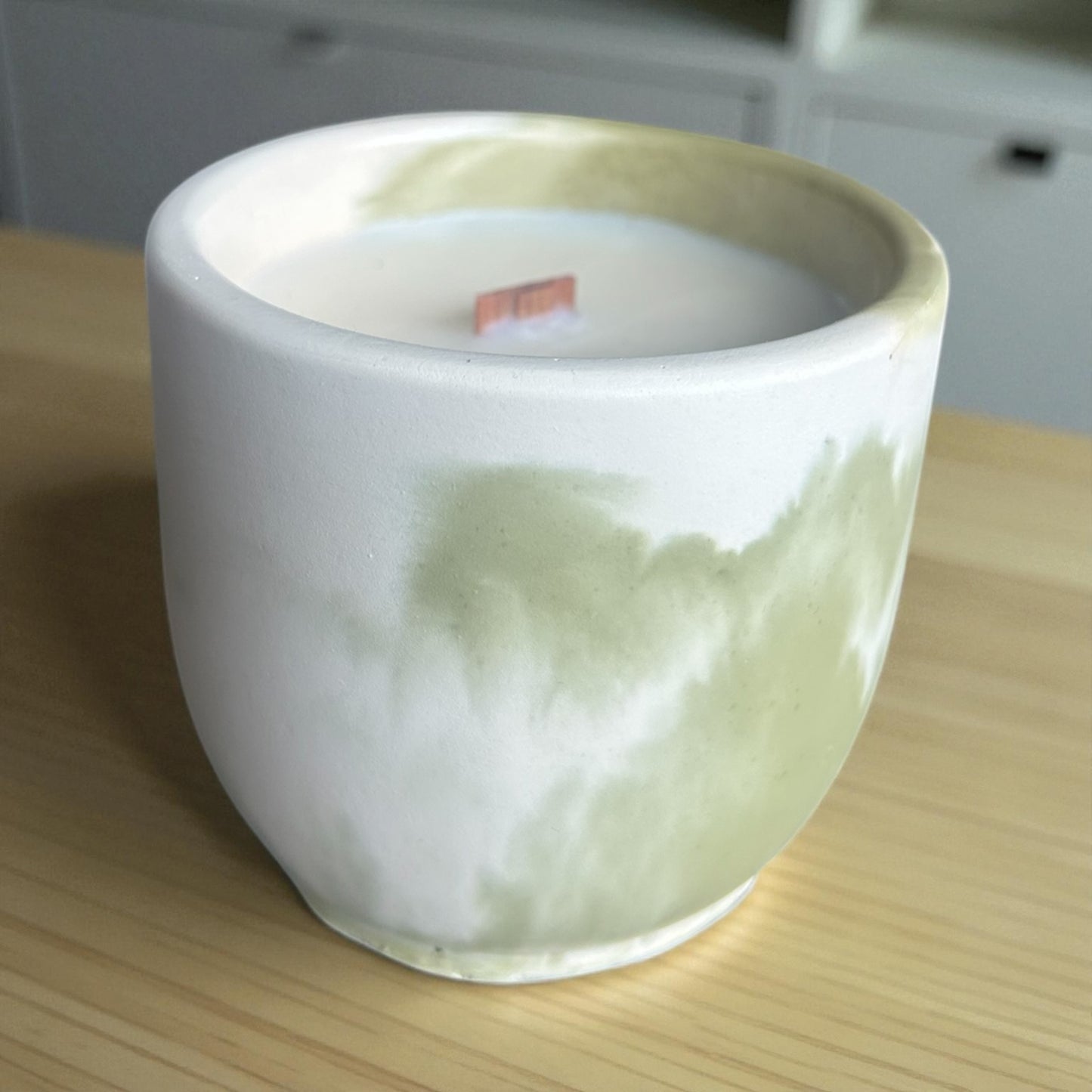 Pistachio Buttercream Stone Candle