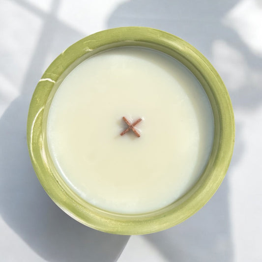 Pistachio Buttercream Candle