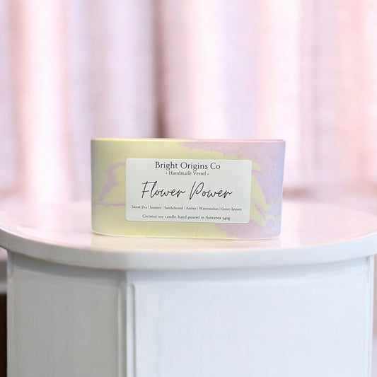 Flower Power Candle