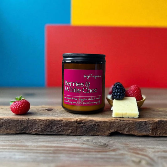 Berries & White Choc Candle