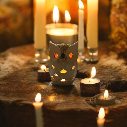 Owl Tea Light Burner