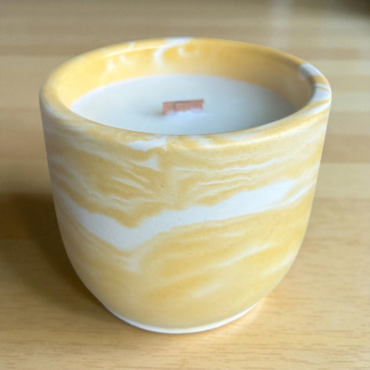 Lemon Cheesecake Stone Candle