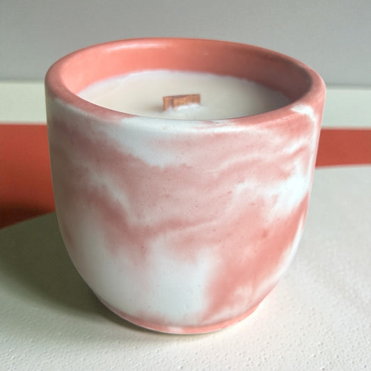 Strawberry Milkshake Stone Candle