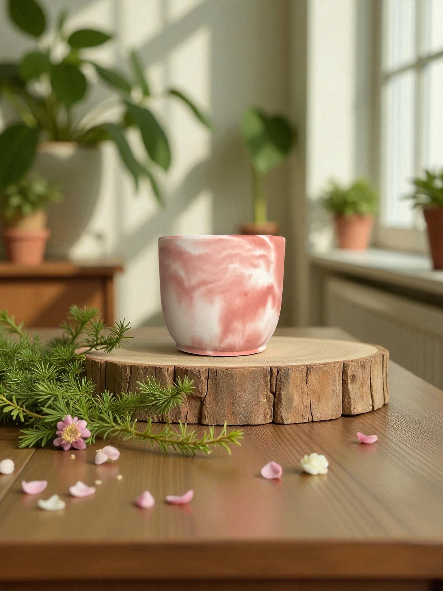 Strawberry Milkshake Stone Candle