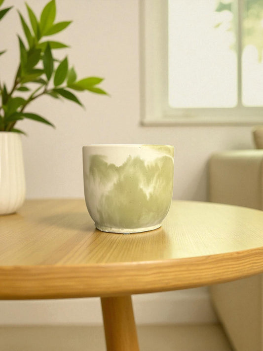 Pistachio Buttercream Stone Candle