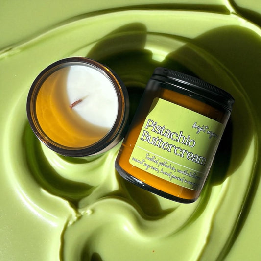 Pistachio Buttercream Candle