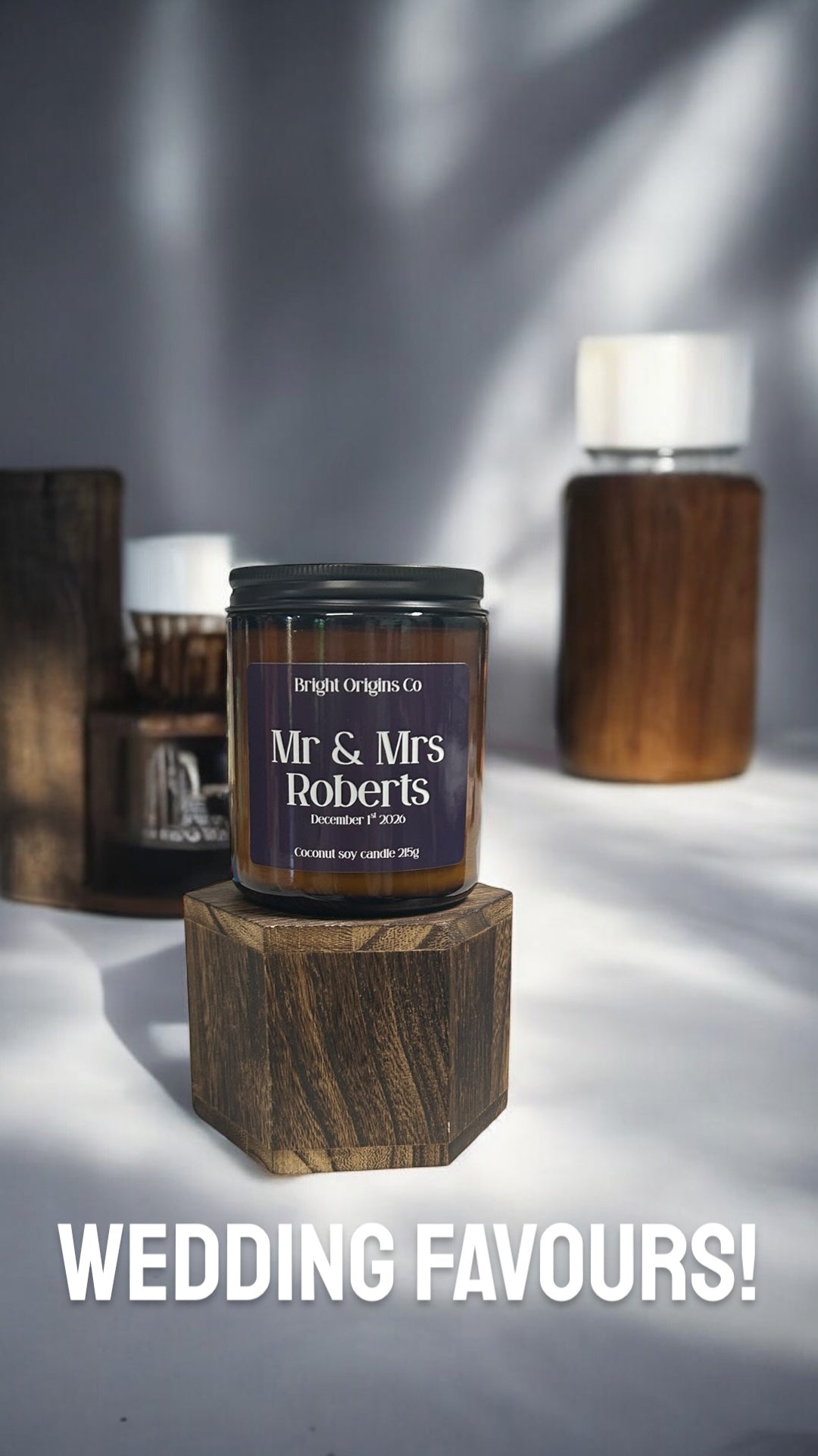 Custom Amber Jar Candles