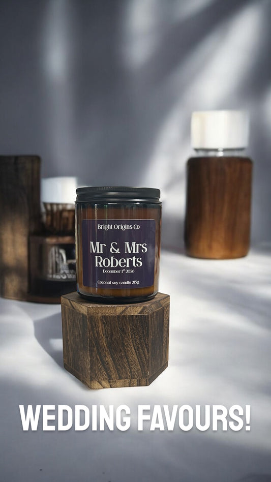 Custom Amber Jar Candles